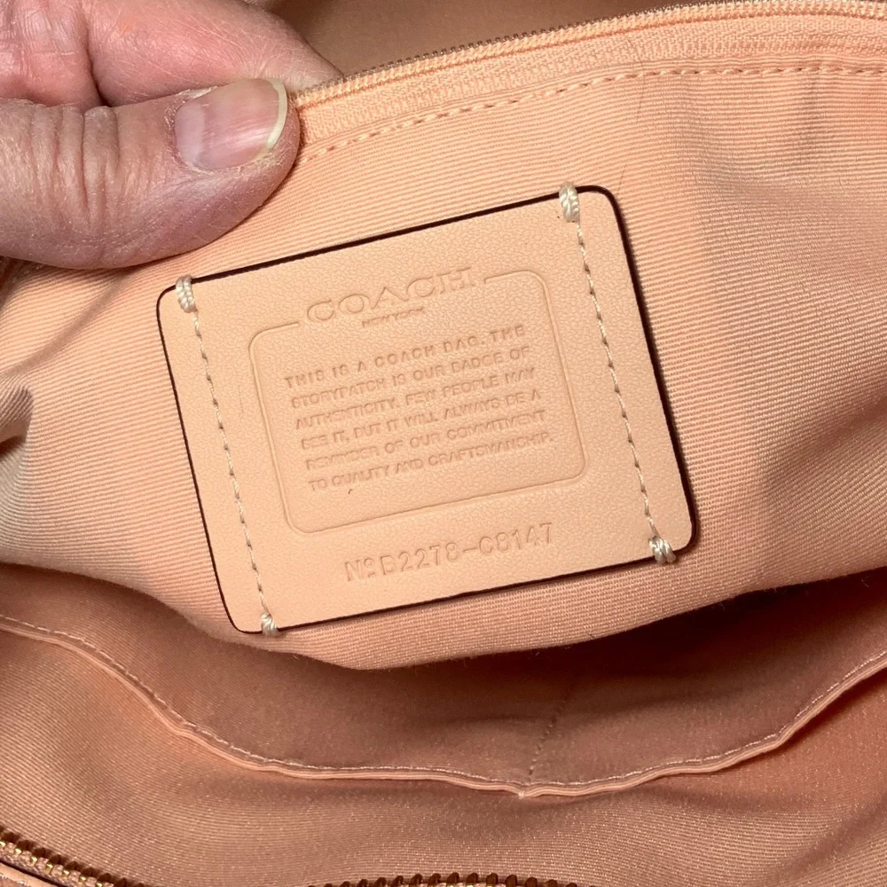 Coach Peach Cammie Chain Tote - C8147 - Picture 16 of 16